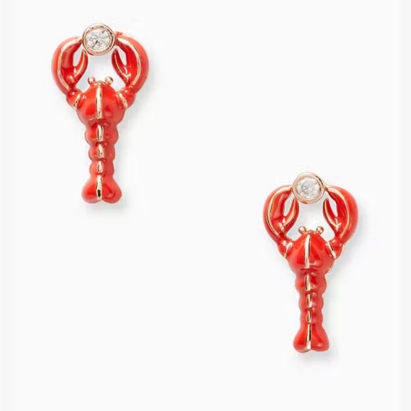 kate spade Red Lobster Earrings with Gold Accents - Picture 4 of 4